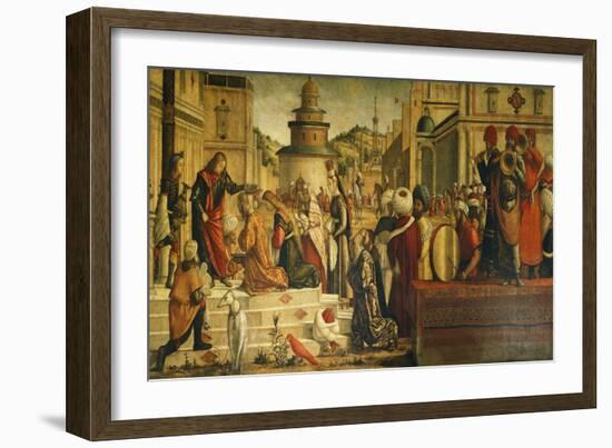 St. George Baptizing Gentiles-Vittore Carpaccio-Framed Giclee Print