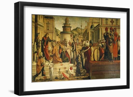 St. George Baptizing Gentiles-Vittore Carpaccio-Framed Giclee Print