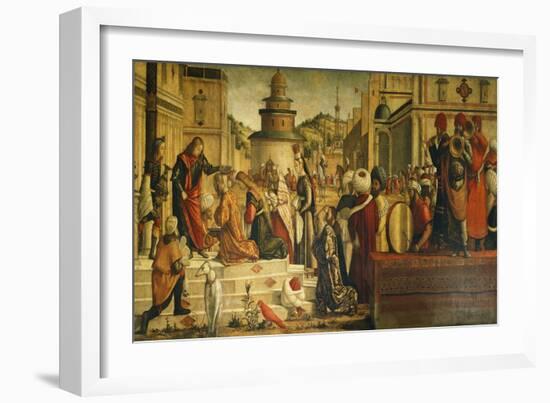 St. George Baptizing Gentiles-Vittore Carpaccio-Framed Giclee Print