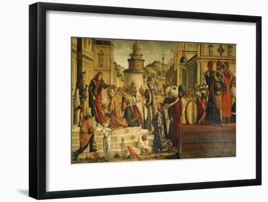 St. George Baptizing Gentiles-Vittore Carpaccio-Framed Giclee Print