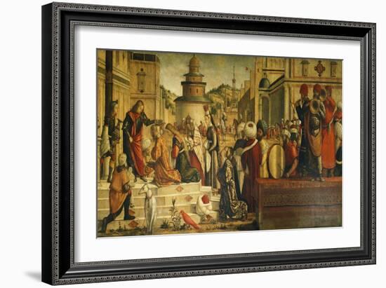 St. George Baptizing Gentiles-Vittore Carpaccio-Framed Giclee Print