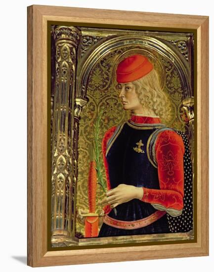 St. George, Detail from the Sant'Emidio Polyptych, 1473-Carlo Crivelli-Framed Premier Image Canvas