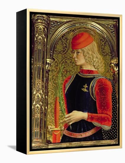 St. George, Detail from the Sant'Emidio Polyptych, 1473-Carlo Crivelli-Framed Premier Image Canvas