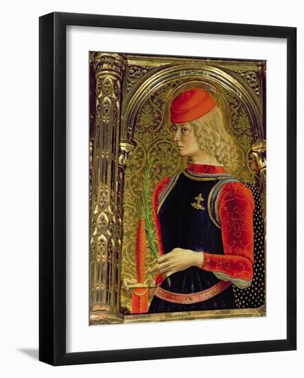 St. George, Detail from the Sant'Emidio Polyptych, 1473-Carlo Crivelli-Framed Giclee Print