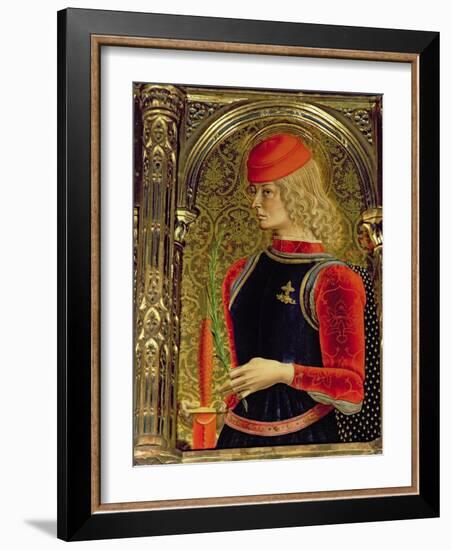 St. George, Detail from the Sant'Emidio Polyptych, 1473-Carlo Crivelli-Framed Giclee Print