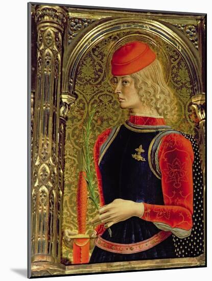 St. George, Detail from the Sant'Emidio Polyptych, 1473-Carlo Crivelli-Mounted Giclee Print