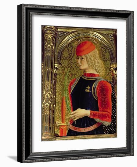 St. George, Detail from the Sant'Emidio Polyptych, 1473-Carlo Crivelli-Framed Giclee Print