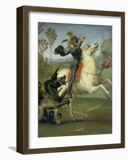 St. George Fighting the Dragon, C. 1505-Raffael-Framed Giclee Print