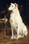 A Borzoi by a Chair-St. George Hare-Premier Image Canvas