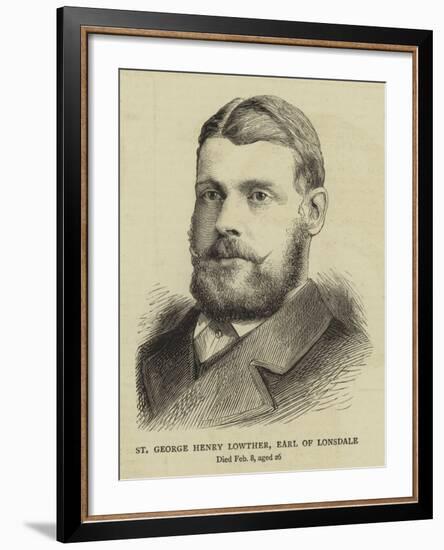 St George Henry Lowther, Earl of Lonsdale-null-Framed Giclee Print