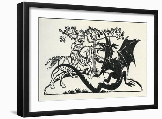 St George of Merrie England-Arthur Rackham-Framed Giclee Print