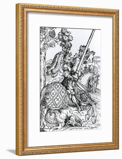 St. George on Horseback, 1507-Lucas Cranach the Elder-Framed Giclee Print