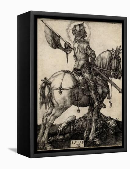 St George on Horseback, 1508-Albrecht Dürer-Framed Premier Image Canvas