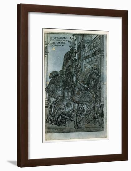 St George on Horseback, 1508-Hans Burgkmair-Framed Giclee Print