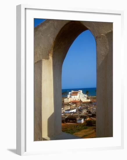 St George's Castle Through Arched Window at St Jago Fort, Elmina Castle, Elmina, Ghana-Alison Jones-Framed Photographic Print