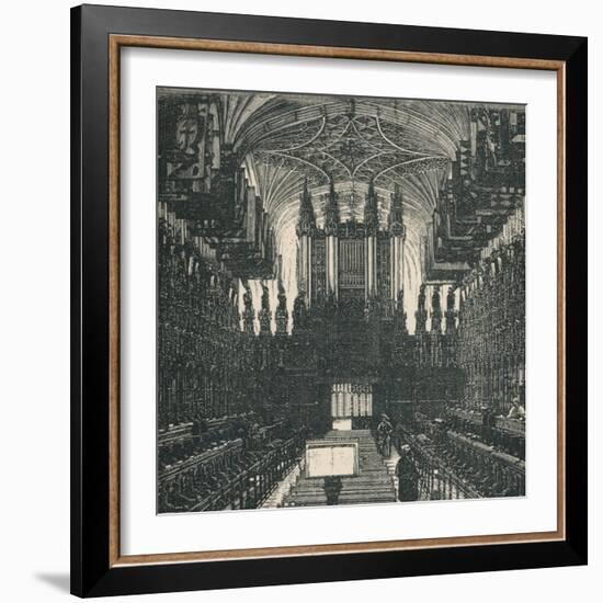 'St. George's Chapel: The Choir, Looking West', 1895-Unknown-Framed Giclee Print