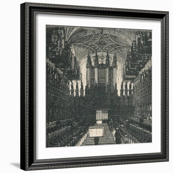 'St. George's Chapel: The Choir, Looking West', 1895-Unknown-Framed Giclee Print