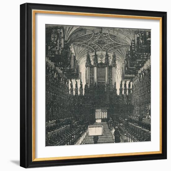 'St. George's Chapel: The Choir, Looking West', 1895-Unknown-Framed Giclee Print