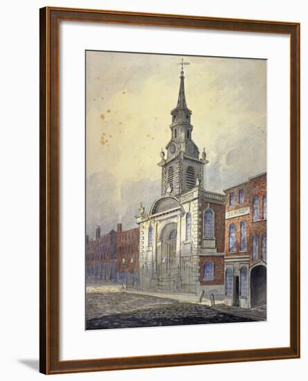 St George's Church, Borough High Street, Southwark, London, C1815-William Pearson-Framed Giclee Print