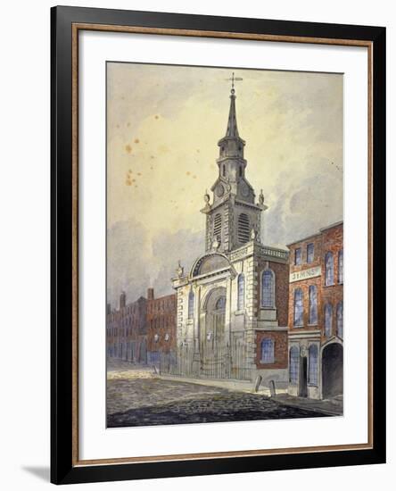 St George's Church, Borough High Street, Southwark, London, C1815-William Pearson-Framed Giclee Print