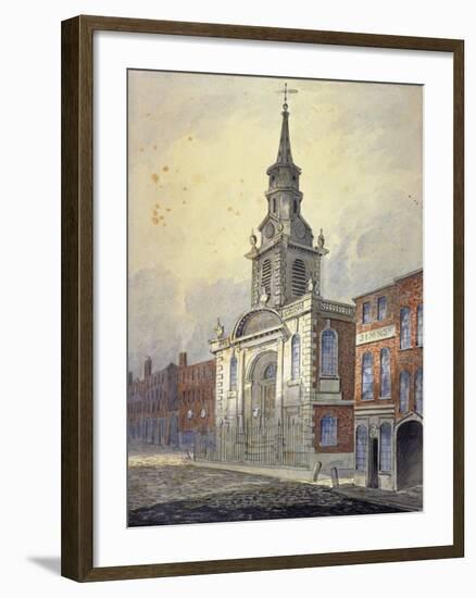 St George's Church, Borough High Street, Southwark, London, C1815-William Pearson-Framed Giclee Print