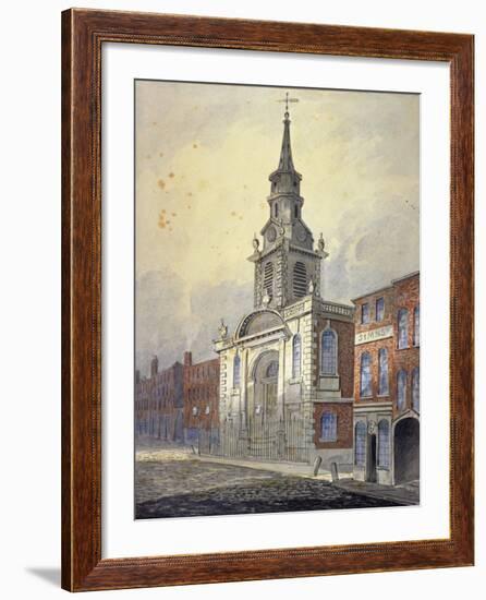 St George's Church, Borough High Street, Southwark, London, C1815-William Pearson-Framed Giclee Print