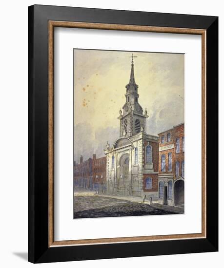 St George's Church, Borough High Street, Southwark, London, C1815-William Pearson-Framed Giclee Print