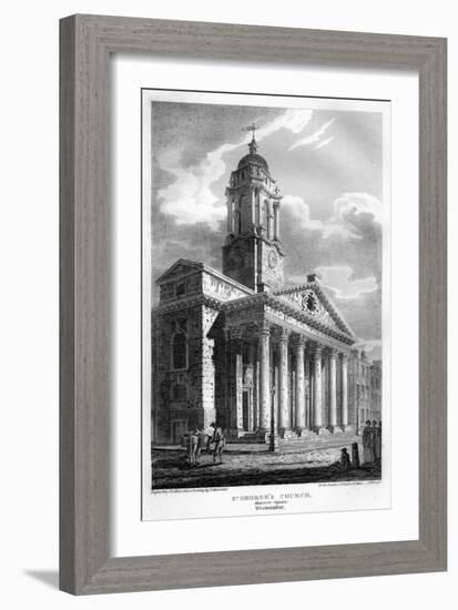 St George's Church, Hanover Square, Westminster, London, 1810-John Le Keux-Framed Giclee Print