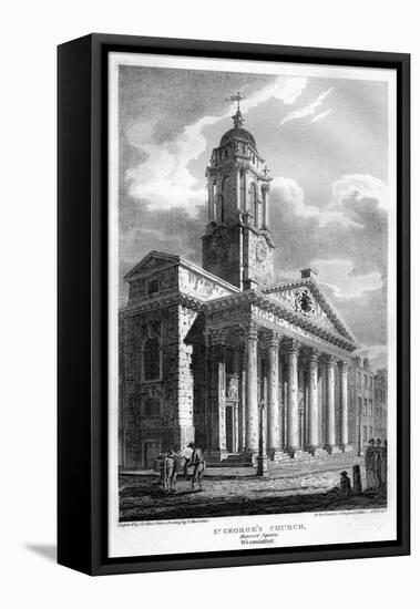 St George's Church, Hanover Square, Westminster, London, 1810-John Le Keux-Framed Premier Image Canvas