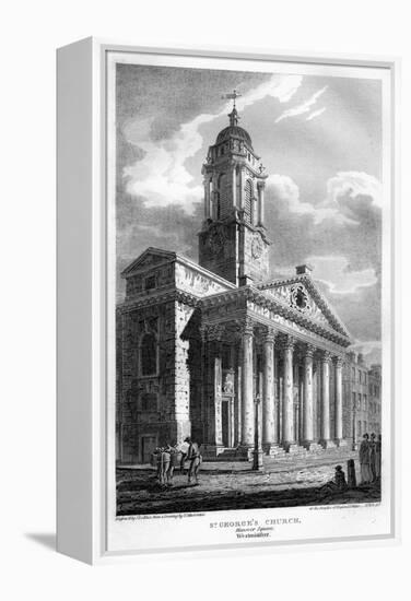 St George's Church, Hanover Square, Westminster, London, 1810-John Le Keux-Framed Premier Image Canvas