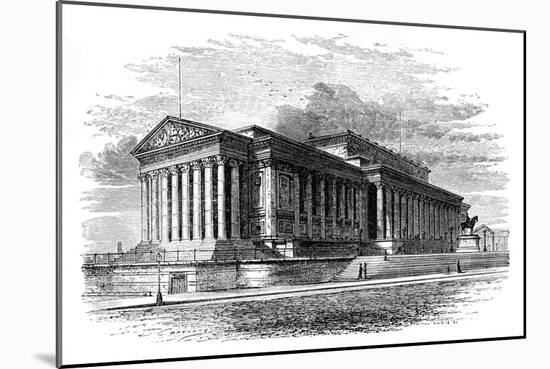 St George's Hall, Liverpool, C1888-J White-Mounted Giclee Print