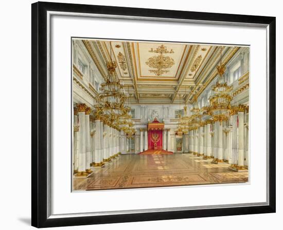 St George's Hall, Winter Palace-Konstantin Andreyevich Ukhtomsky-Framed Giclee Print