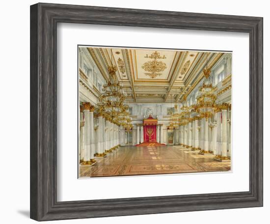 St George's Hall, Winter Palace-Konstantin Andreyevich Ukhtomsky-Framed Giclee Print