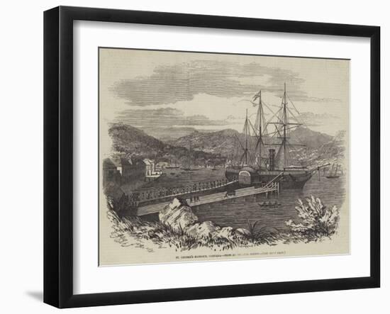 St George's Harbour, Grenada-null-Framed Giclee Print