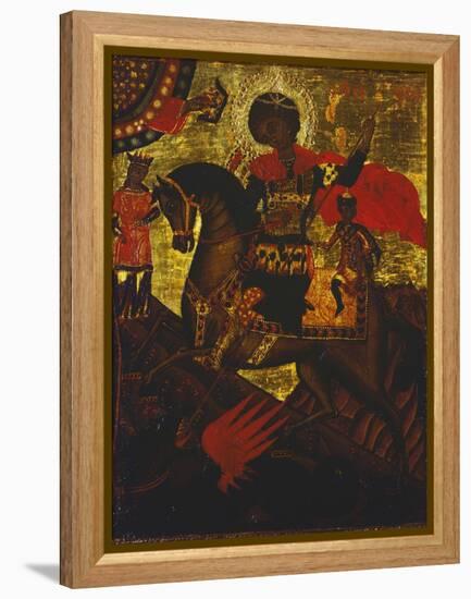 St George Slaying the Dragon, from the Borgia Collection-null-Framed Premier Image Canvas