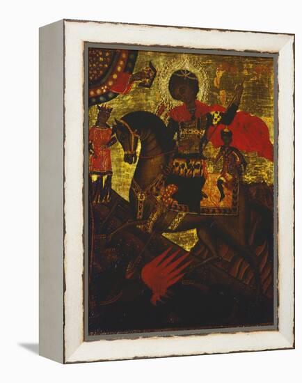 St George Slaying the Dragon, from the Borgia Collection-null-Framed Premier Image Canvas