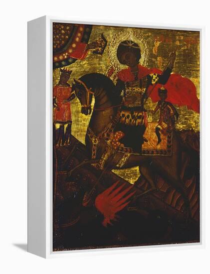 St George Slaying the Dragon, from the Borgia Collection-null-Framed Premier Image Canvas