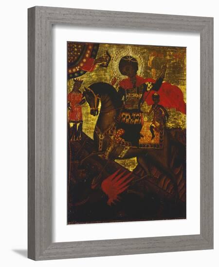 St George Slaying the Dragon, from the Borgia Collection-null-Framed Giclee Print
