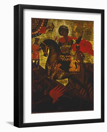 St George Slaying the Dragon, from the Borgia Collection-null-Framed Giclee Print