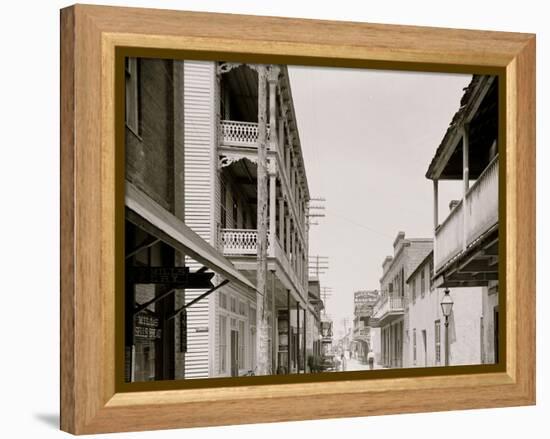 St. George St., St. Augustine, Fla.-null-Framed Stretched Canvas