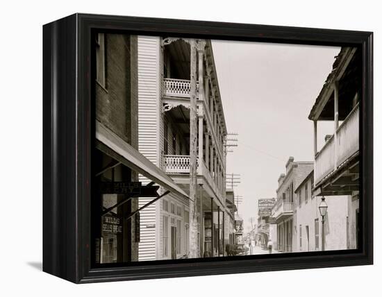 St. George St., St. Augustine, Fla.-null-Framed Stretched Canvas