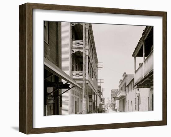 St. George St., St. Augustine, Fla.-null-Framed Photo