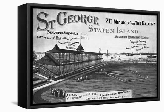 St. George, Staten Island-null-Framed Premier Image Canvas