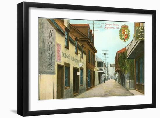 St. George Street, St. Augustine, Florida-null-Framed Art Print