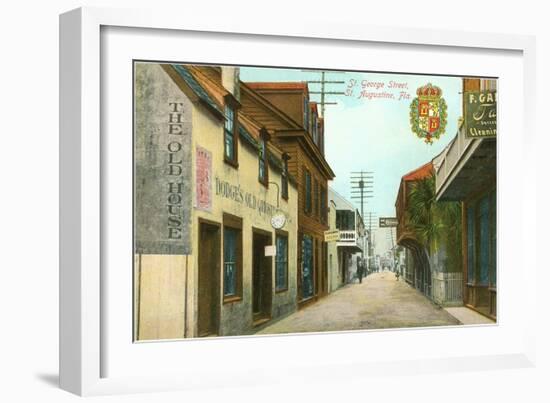 St. George Street, St. Augustine, Florida-null-Framed Art Print