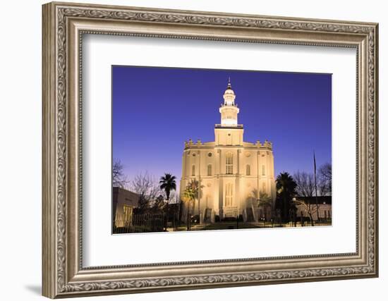 St. George Temple, St. George, Utah, United States of America, North America-Richard Cummins-Framed Photographic Print