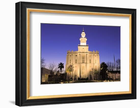 St. George Temple, St. George, Utah, United States of America, North America-Richard Cummins-Framed Photographic Print