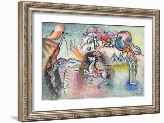 St George the Victorious (Reproduction)-Wassily Kandinsky-Framed Giclee Print