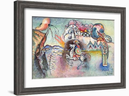 St George the Victorious (Reproduction)-Wassily Kandinsky-Framed Giclee Print