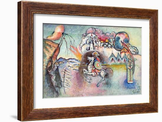 St George the Victorious (Reproduction)-Wassily Kandinsky-Framed Giclee Print